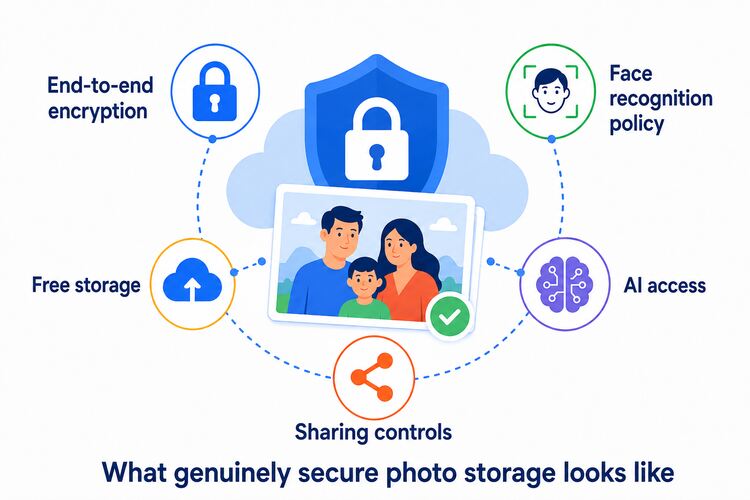 Secure family photo storage checklist